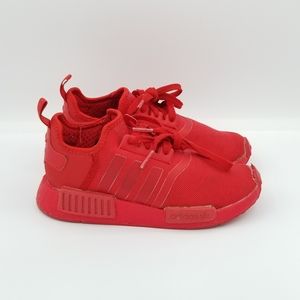 Adidas Kids Boost NMD R1 Sneakers Size 1 Red FX7164